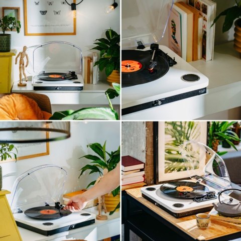 Adler Gramofon AD1914 Biały USB Bluetooth