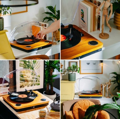 Adler Gramofon AD1914 Wood USB Bluetooth