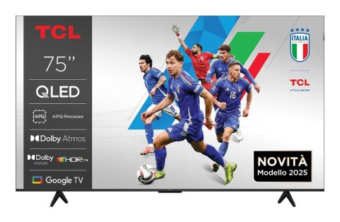 Telewizor TCL 75P79K QLED 75" 4K Ultra HD Google TV Dolby Atmos DVB-T2 Metaliczny