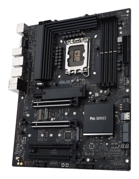 Płyta ASUS Pro WS W680-ACE W680 (LGA 1700) ATX motherboard, 2x PCIe 5.0, 3x PCIe 4.0, 3x PCIe 4.0 M.2 slots, 2x USB 3.2 Gen 2, 4