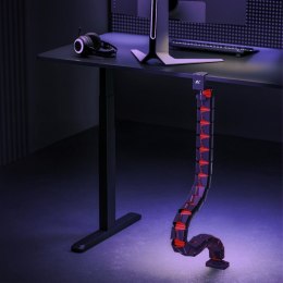 Maclean Organizer kabli, 1345mm czarno czerwony RS125