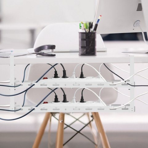 Maclean Organizer podbiurkowy na kable MC-102 W