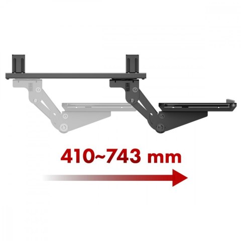 Maclean Uchwyt na klawiaturę max 5kg, MC-156 B regulowany, podbiurkowy