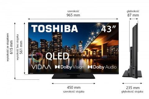 Toshiba Telewizor QLED 43 cale 43QV3463DG