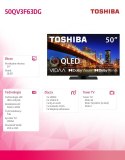 Toshiba Telewizor QLED 50 cali 50QV3F63DG