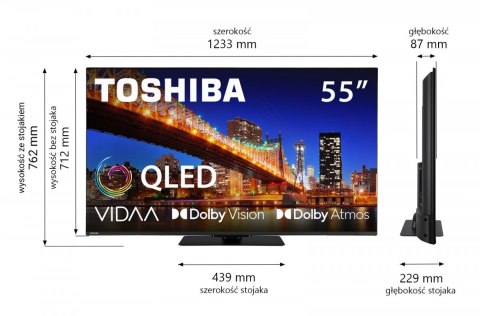 Toshiba Telewizor QLED 55 cali 55QV3F63DG