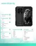 ULEFONE Smartfon Armor X32 Pro 5G 8/256GB IP69K Czarny