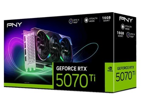 PNY Karta graficzna GeForce RTX5070Ti OC 3F ARGB 16GB 256-bit 896G/s