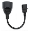 Qoltec Adapter IEC 320 C14 / FRENCH | 0.15m