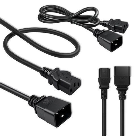 Qoltec Kabel zasilający do UPS | C20/C13 | 1.2m