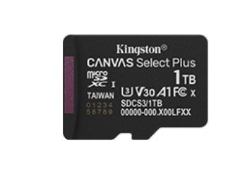 Kingston Karta pamięci microSD 1TB Canvas Select+ G3 150MB/s