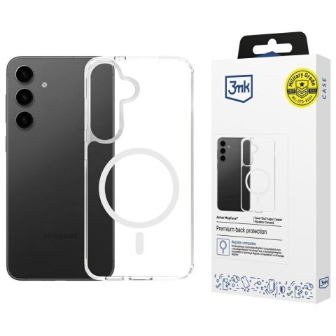 3MK Etui Armor MagCase do Samsung S24/S25 MagSafe przezroczysty