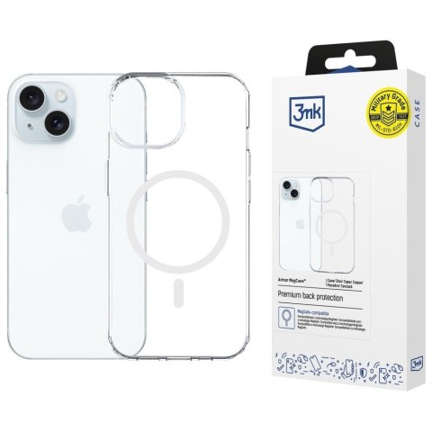 3MK Etui Armor MagCase do iPhone 15 MagSafe przezroczysty