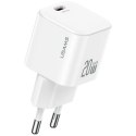 USAMS Ładowarka sieciowa 20W 1xUSB-C + kabel USB-C Biała