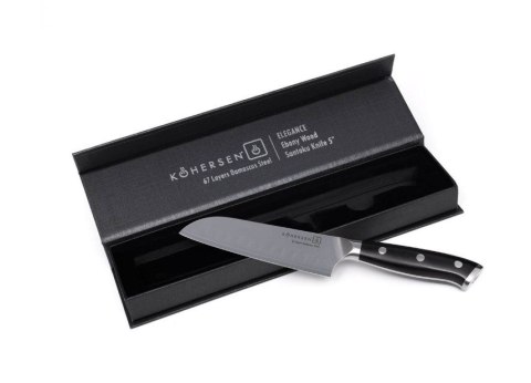 Nóż santoku Santoku Kohersen Elegance Ebony Wood 12,7cm