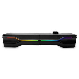 Media-Tech Głośniki soundbar z Bluetooth ARAGOR 2.0 MT3175 Gamingowe/2.0 lub soundbar/Line-in/Bluetooth 5.0/RGB/Jack 3,5/USB/RMS 8W/PMPO 32