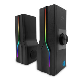 Media-Tech Głośniki soundbar z Bluetooth ARAGOR 2.0 MT3175 Gamingowe/2.0 lub soundbar/Line-in/Bluetooth 5.0/RGB/Jack 3,5/USB/RMS 8W/PMPO 32