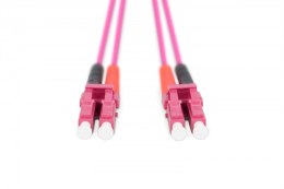 Digitus Patch cord światłowodowy FO LC-LC MM 50/125 OM4 duplex LSOH 1m