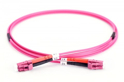 Digitus Patch cord światłowodowy FO LC-LC MM 50/125 OM4 duplex LSOH 2m