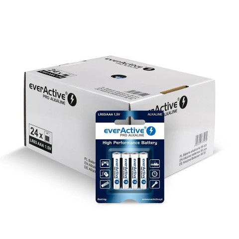 EverActive Baterie LR03/AAA pro alkaline display handlowy 96 szt.