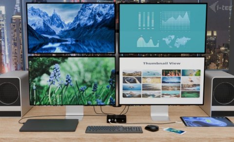 I-tec Stacja dokującaThunderbolt5 Quattro Display Docking Station 5x USB 2.5 GLan Power Delivery 140W