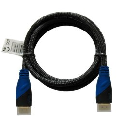 Savio Kabel HDMI oplot nylon złoty v1.4 4Kx2K 1.5m, CL-02