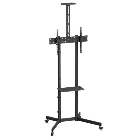 MACLEAN STAND / WÓZEK DO TV, PÓŁKA NA KAMERĘ, NA KÓŁKACH, 37-70", MAX. OBCIĄŻENIE 45KG/5KG PÓŁKA, MAX. VESA 600X400 MC-113 B
