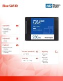 Western Digital Dysk SSD Blue 250GB SA510 2,5 cala WDS250G3B0A