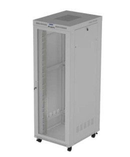 Lanberg Szafa instalacyjna rack stojąca 19 cali 47U 800x1000 szara drzwi perforowane LCD (flat pack) V2