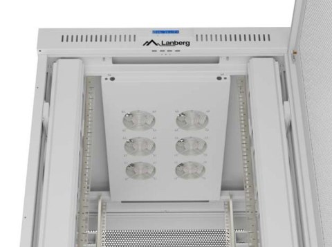 Lanberg Szafa instalacyjna rack stojąca 19 cali 47U 800x1000 szara drzwi perforowane LCD (flat pack) V2