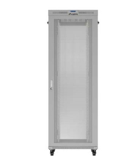 Lanberg Szafa instalacyjna rack stojąca 19 cali 47U 800x1000 szara drzwi perforowane LCD (flat pack) V2