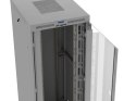 Lanberg Szafa instalacyjna rack stojąca 47U 800x1000 szara drzwi przeszkolne LCD ( flat pack) V2