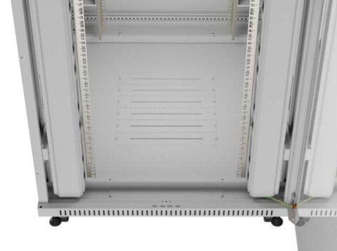 Lanberg Szafa instalacyjna rack stojąca 47U 800x1000 szara drzwi przeszkolne LCD ( flat pack) V2