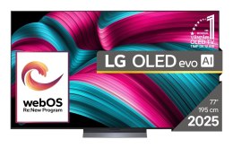 Telewizor LG OLED77C51LA OLED EVO 77'' 4K Ultra HD 144 Hz WebOS Dolby Atmos Czarny