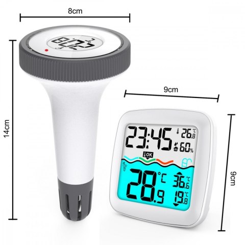 GreenBlue Termometr basenowy ze stacją pogodową GB216