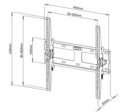 Uchwyt do TV TECHLY 301269 (nośność 60kg /23 - 55 cali)