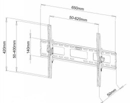 Uchwyt do TV TECHLY 301276 (nośność 60kg /40 - 65 cali)