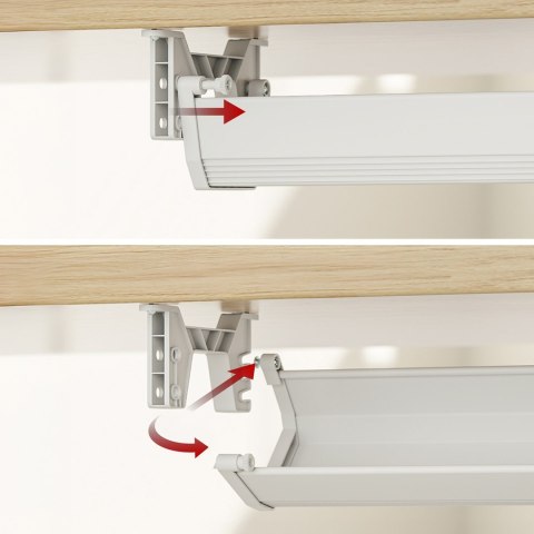 MACLEAN ORGANIZER PODBIURKOWY NA KABLE/ PRZEDŁUŻACZ, MAX. OBCIĄŻENIE 5KG, BIAŁY MC-106 W