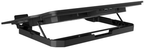 NATEC PODSTAWKA CHŁODZĄCA DIPPER 2 12.1-17.3'' Z WENTYLATOREM, PODŚWIETLENIE, USB
