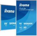IIYAMA Monitor 55 cali LH5581UHSG-1AG 24/7,VA,ANDROID 14,4K, 2x10W, WiFi, UCHWYT CIENNY, 2xHDMI, USB-C, RJ45, IR, 2xUSB, WHITE