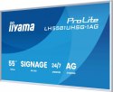 IIYAMA Monitor 55 cali LH5581UHSG-1AG 24/7,VA,ANDROID 14,4K, 2x10W, WiFi, UCHWYT CIENNY, 2xHDMI, USB-C, RJ45, IR, 2xUSB, WHITE