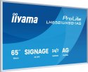 IIYAMA Monitor 65 cali LH6581UHSG-1AG 24/7,VA,ANDROID 14,4K, 2x10W, WiFi, UCHWYT ŚCIENNY, 2xHDMI, USB-C, RJ45, IR, 2xUSB, WHITE