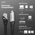 Digitus Kabel adapter USB-C - RJ45 Kat. 6A S/FTP, 1 Gbit/s, USB 3.2 Gen1, LSZH, 5m