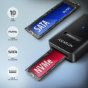 Stacja dokująca/adapter Axagon USB3.2 Gen 2 USB-A > M.2 NVMe/SATA SSD