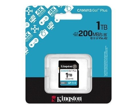Kingston Karta SD 1TB Canvas Go Plus 200/MB/s C10 U3 V30