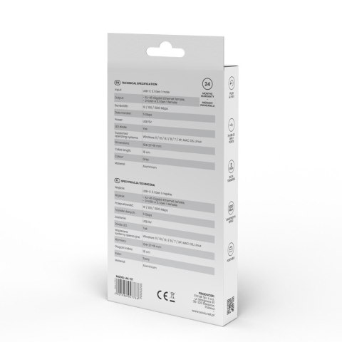 Savio HUB USB-C 3.1, AK-57