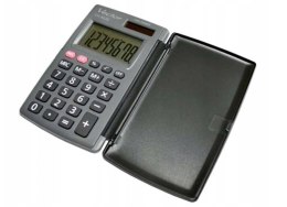 Vector Kalkulator kieszonkowy z klapką KAV CH-862D, szary