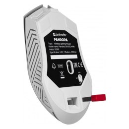 Defender Mysz gamingowa bezprzewodowa PANDORA RF 3200DPI 7P biała