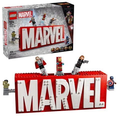 LEGO SUPER HEROES Logo MARVEL z minifigurkami 76313