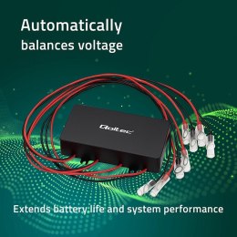 Qoltec Balanser napięcia 48V do akumulatorów 4x12V | 10A | LiFePO4 AGM GEL